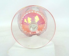 Home Essentials Crystal Cut Luster Red 2pc 8oz 4 5/8″ Sherbets 2007-