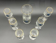 American Eagle E Pluribus Unum Set of 6 Wine Glass With Pitcher￼￼