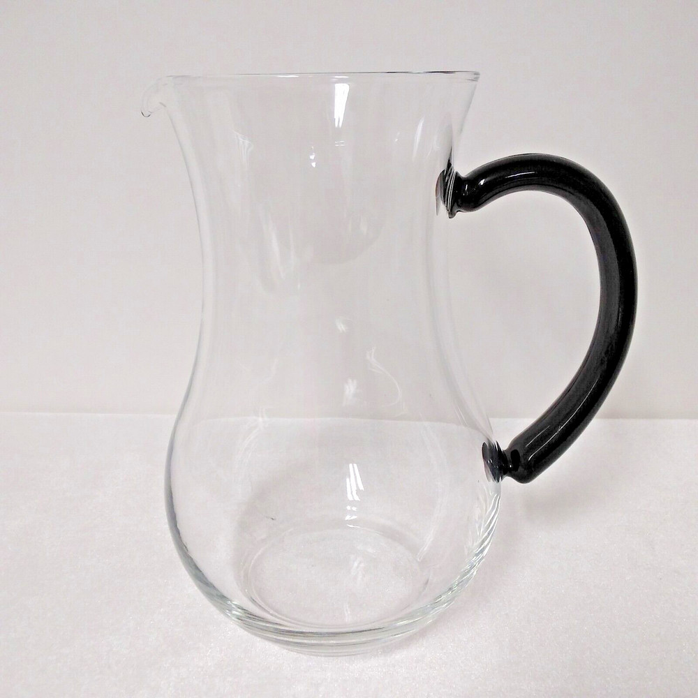 Black Handle Clear Pitcher – Domino Signature Cristal D’Arques-Durand Luminarc