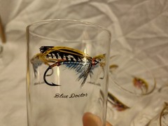 Lot Of 7 Vintage Fly Fishing Lures High Ball Glasses