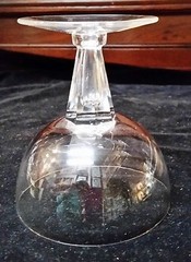 Tiffin Contemporary Pattern Stem 17581 Glass Champagne Original sticker 1954