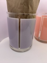 Set Of 4 Georges Briard Pastel Color Block Rocks Glasses – Rare! (Ri-ri-ku?) VTG