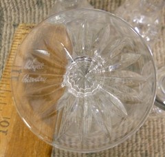 Signed Royal Brierly Honeybourne Pattern Cut Crystal Brandy Glasses-Set of Four