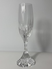 Set of 5 Baccarat Crystal Massena Champagne Flutes Glasses. 8 1/2