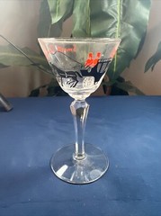 Vintage Horse Racing Cocktail Glass 6 » high Horse Racing Libbey Glass