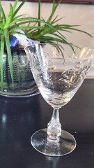 Set of 6 TIFFIN FRANCISCAN «Montecarlo» Crystal Water Goblets / Glasses 10oz 6″