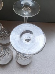 4 Vintage Noritake Crystal Aquitaine Tea Water Glass Gold Platinum
