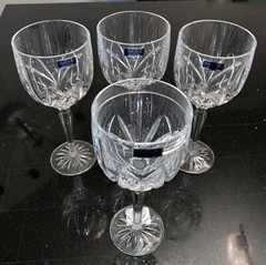SET OF 4 WATERFORD MARQUIS «BROOKSIDE» 12 OUNCE ALL PURPOSE WINE GLASSES -NIB-