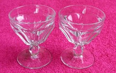 (SET OF 2) Heisey (Colonial) 4″ OYSTER/FRUIT COCKTAIL GLASSES Exc (2 set avail)