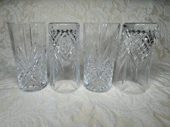 4 Cristal D’Arques-Durand Masquerade Tumblers/Water Glasses EUC MINT