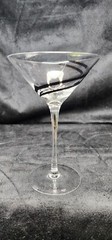 Luigi Bormioli Black Swirl Martini Glass 7″