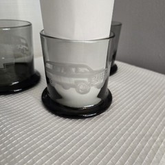 Keep On Truckin Chevy Logo Etched Cocktail Glasses Suburban Truck Smokey