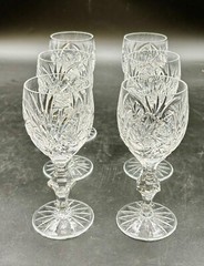 American Cut Barbara Claret Wine Glasses Set of 6
