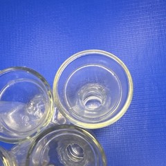 Unmarked 6-Piece Clear Glass Cordial Glass Set – 1 oz Capacity, Glass
