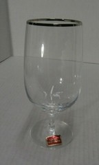 Lenox Lead Crystal Iced Tea Goblet Platinum Trim – s6b