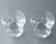 NIB FLAWLESS Exquisite BACCARAT Crystal BELUGA 2 TUMBLER DBL OLD FASHION GLASSES