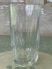 Set of 4 Pasabahce Topaz Clear 10 oz Glass Tumbler Paneled TURKEY