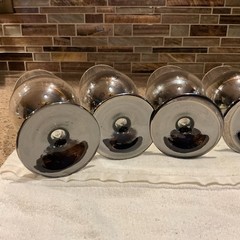 Arcoroc Vintage Gray Smoked Stemware Glasses Set Of 6 France Gradient Black