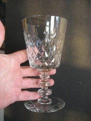 S/4 Rock Sharpe WESTMINSTER 6 1/4″ water wine goblets Elegant Depression glass