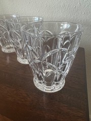 Set of 3 Lenox Crystal Shooting Star Double Old-Fashioned Glass 4.25”