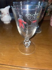 Libbey Treasure Island Cordial Glasses 4 3/4» Vintage Gold Rim Set of 3