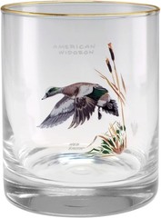 Ned Smith Waterfowl Double Old-Fashioned Glasses, Set of 4