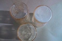 3 Vtg Federal Glass Pink Depression Glass Tumblers: «Sharon Cabbage Rose»: 4″