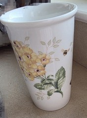 Lenox Butterfly Meadow Double-Walled Porcelain Tumbler Mug White Multicolor