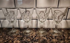 Arcoroc France Cristal D’arques Water Goblets 7″ Set Of 4