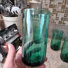 Libbey Metropolitan Jupiter Green Tumblers Set Of 5
