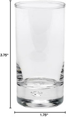 -3.3 Ounce Dessert Shooters, 6 Fine-Blown Shooter Glasses – Slender Silhouette,