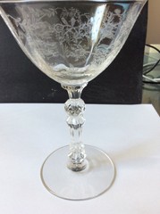 (4) Fostoria CHINTZ Cocktail Goblets – 5” Tall