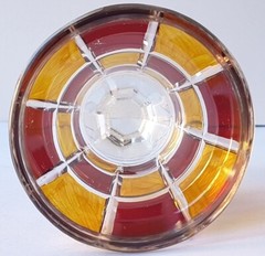 Glass Beaker Chessboard Decor Haida ca. 1900 AL1231