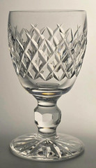 Vintage Boyne (Cut Foot) 4Inch Port Wine by Waterford Crystal, Exc/Signed