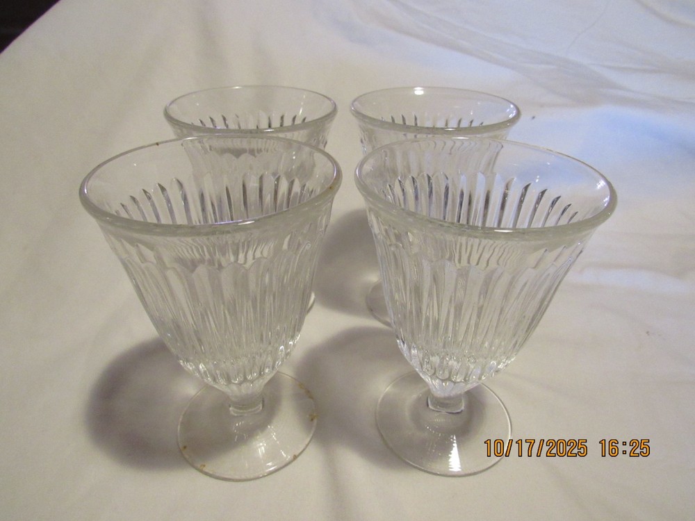 4 – 4 1/4″ – 4 ounce fostoria radiance juice goblets