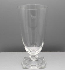 Vintage Heisey Carcassonne #3390 Footed Soda Iced Tea Glass 12 oz Wide Optic