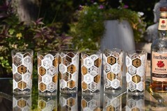 MID CENTURY JEWEL! 6 Vintage Cocktail Highball Glasses, Cera, circa 1950’s
