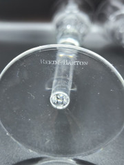 Reed Barton Miller Rogaska Crystal Heart Toasting Flutes-Champagne Flutes