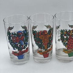 Indiana American Glass #2350 Twelve Days of Christmas Glasses 12 oz COMPLETE SET