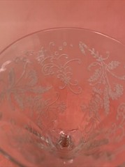 Glastonbury – Lotus Vesta Clear 6-1/4″ WINE GOBLET STEM Glass 4 oz Crystal