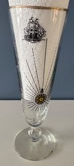 VINTAGE Libbey Pirate Treasure Island Pilsner Beer Glass Gold Rim – U CHOOSE QTY