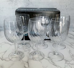 Radiance Royal Leerdam Holland Set of 6 Water Goblets 11 3/4 oz
