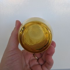 Vintage Anchor Hocking Amber Wheat Juice Glass 5″