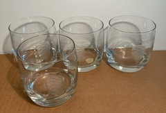VTG Princess House #230 Set of 4 Rare Crystal Old Fashion Glasses Pine Cone NIB