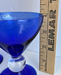Bryce Bros Cobalt Blue Vintage Aristocrat Cordial set of 5