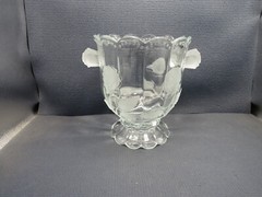 Crystal Clear Industries Bouquet Pat. Frosted Roses Champagne Bucket 8 5/8″ x 8″
