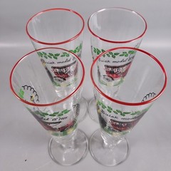 MCM LIBBEY 1950’s Horseless Carriage Buick Model «C» 1905 PILSNER GLASS SET