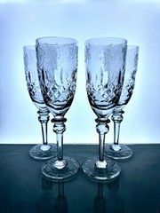 Rogaska Gallia – Fluted Champagne Glasses 8 1/4”, Set of 4