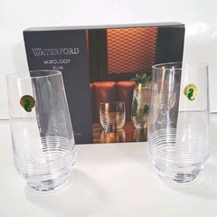 Waterford Crystal Mixology Rum Circon Hiball Cocktail Glass Set of 2 New in Box