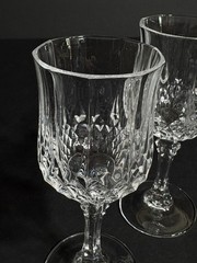Cristal D’Arques Durand Longchamp Cordial Glasses Set of 2 France 2oz Crystal